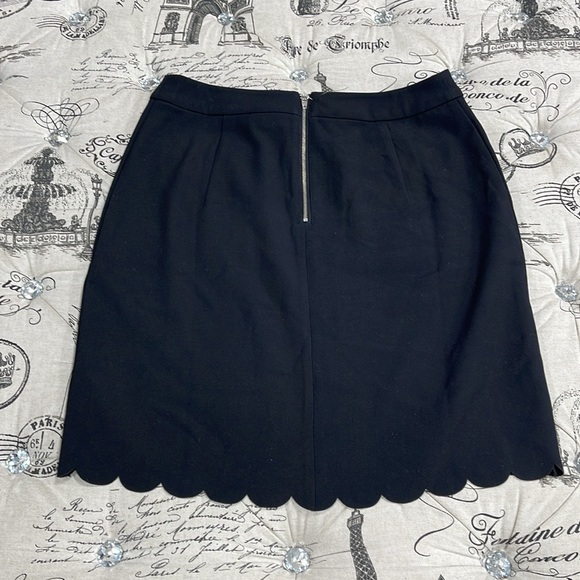 MAISON JULES Womens Black Scallop Hem Above The Knee Pencil - Picture 9 of 11